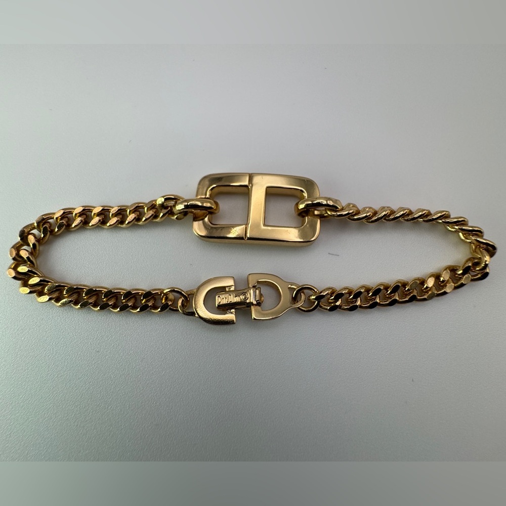 Christian Dior CD Logo Chain Bracelet
